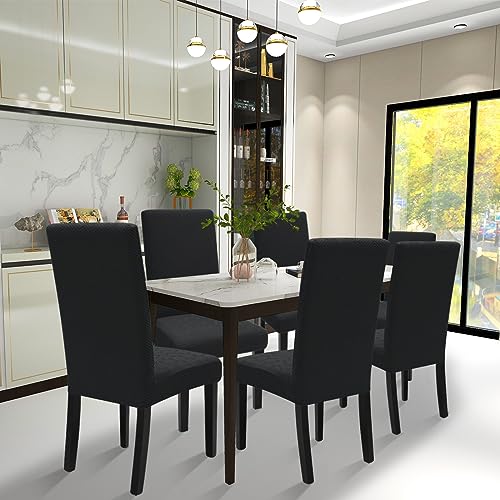 XINEAGE 4 Packs Newest Pattern Dining Chair Slipcover Parsons Chair Furniture Protector Stretch Chair Covers for Dining Room Restaurant - Image 2