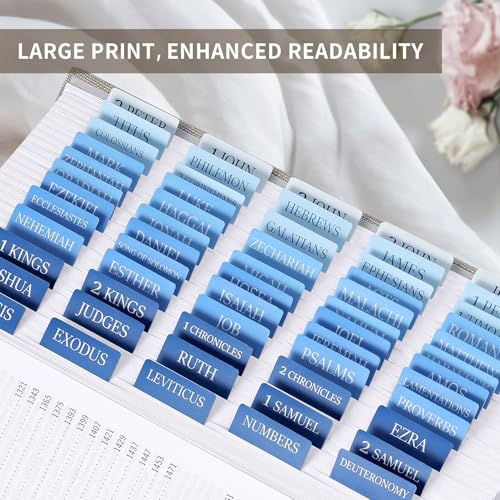 Image of Taja Bible Tabs, 75 Large Print Index Tabs for Women & Men
