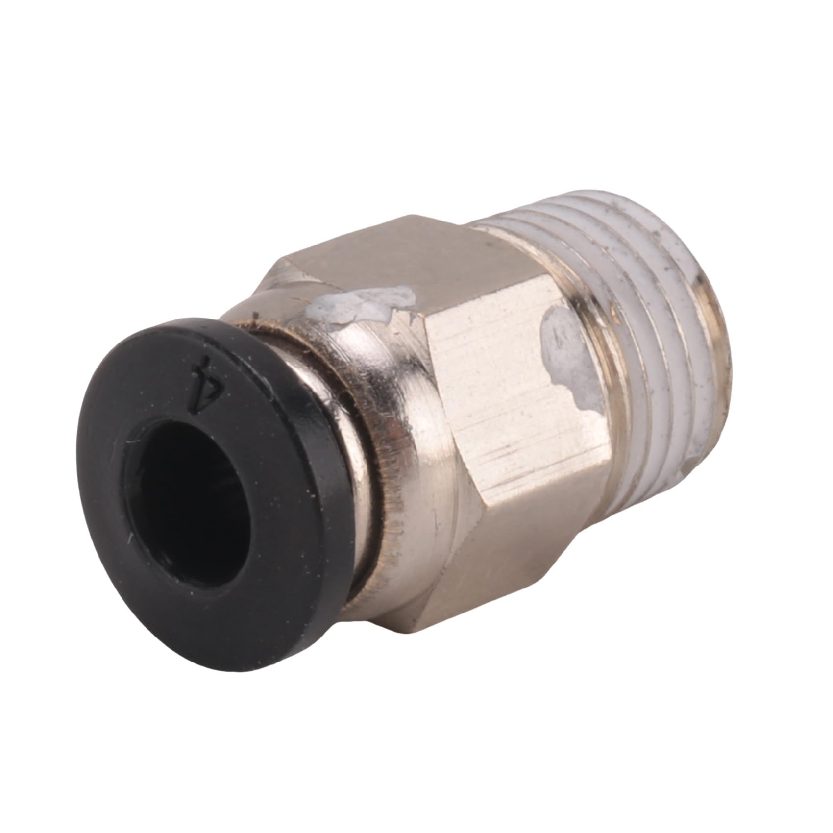Tenlacum 10 Stück PC4-M10 Pneumatische Push-In Stecker – Für 3D-Drucker Bowden-Extruder, PTFE Rohr Anschluss