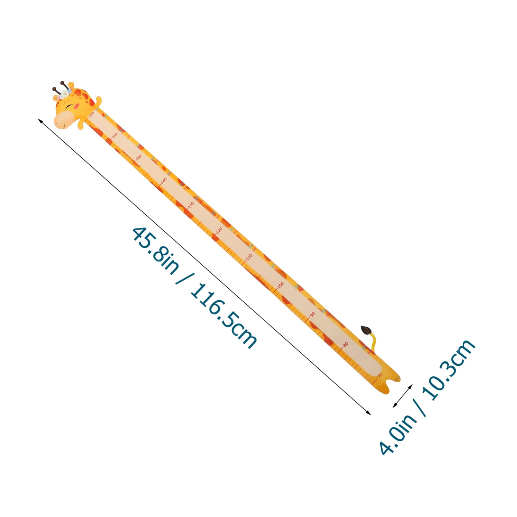 HEMOTON Height Chart Sticker Set Kids' Room Decor Pattern Measuring Ruler for Children's Spaces