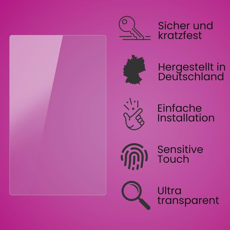 atFoliX Plastic Glass Protective Film compatible with Panasonic AG-CX10 Glass Protector, 9H Hybrid-Glass FX Screen Protector