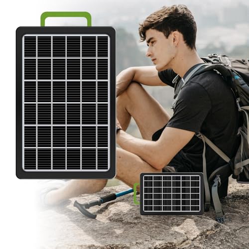 Cargador solar portátil contra apagones: energía para cámaras de seguridad y monitor 4