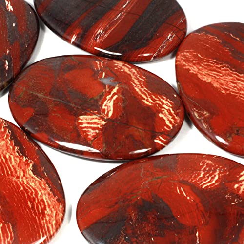 CrystalAge Snakeskin Jasper Palm Stone ~70x50mm