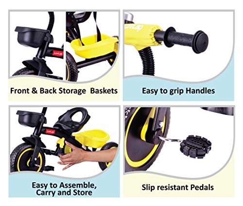 Image of LuvLap Joy Baby Tricycle Yellow