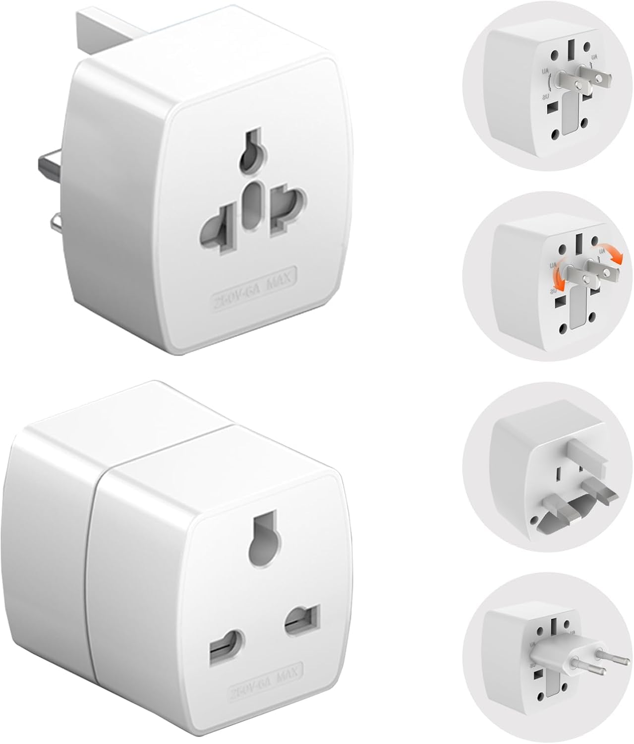 Universal Travel Adapter, International All in One Worldwide Travel Adapter and Wall Charger Compatible with, 224 + Countries with Multi Power Outlet Electrical Plug Mobile,Laptop,Tablets,Camera