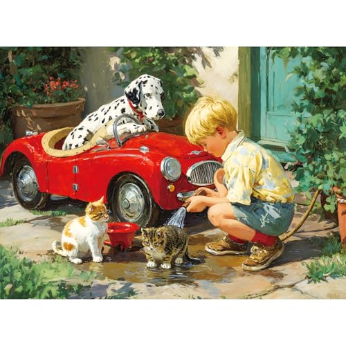 1000-Piece Retro Flower Shop Puzzle, 27.6 x 20.5 in