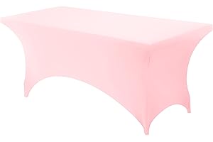Ultra-Elegant Table Cover: Dress Your Table in Vibrant Pink with Utopia Kitchen's Spandex Tablecloth