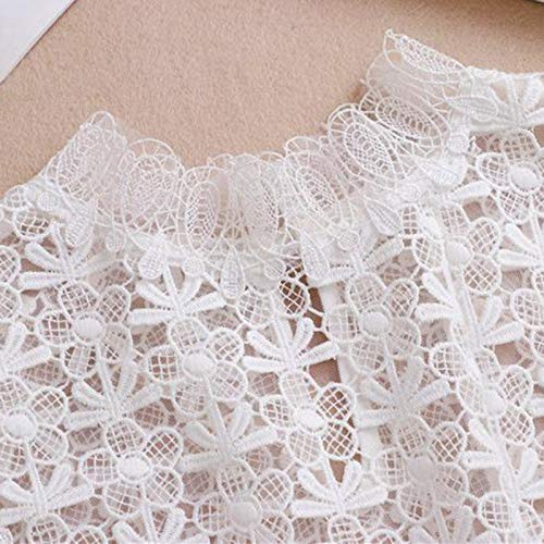 kowaku Mulher Sem Mangas com Gola de Renda Decotada Regata Justa para Verão