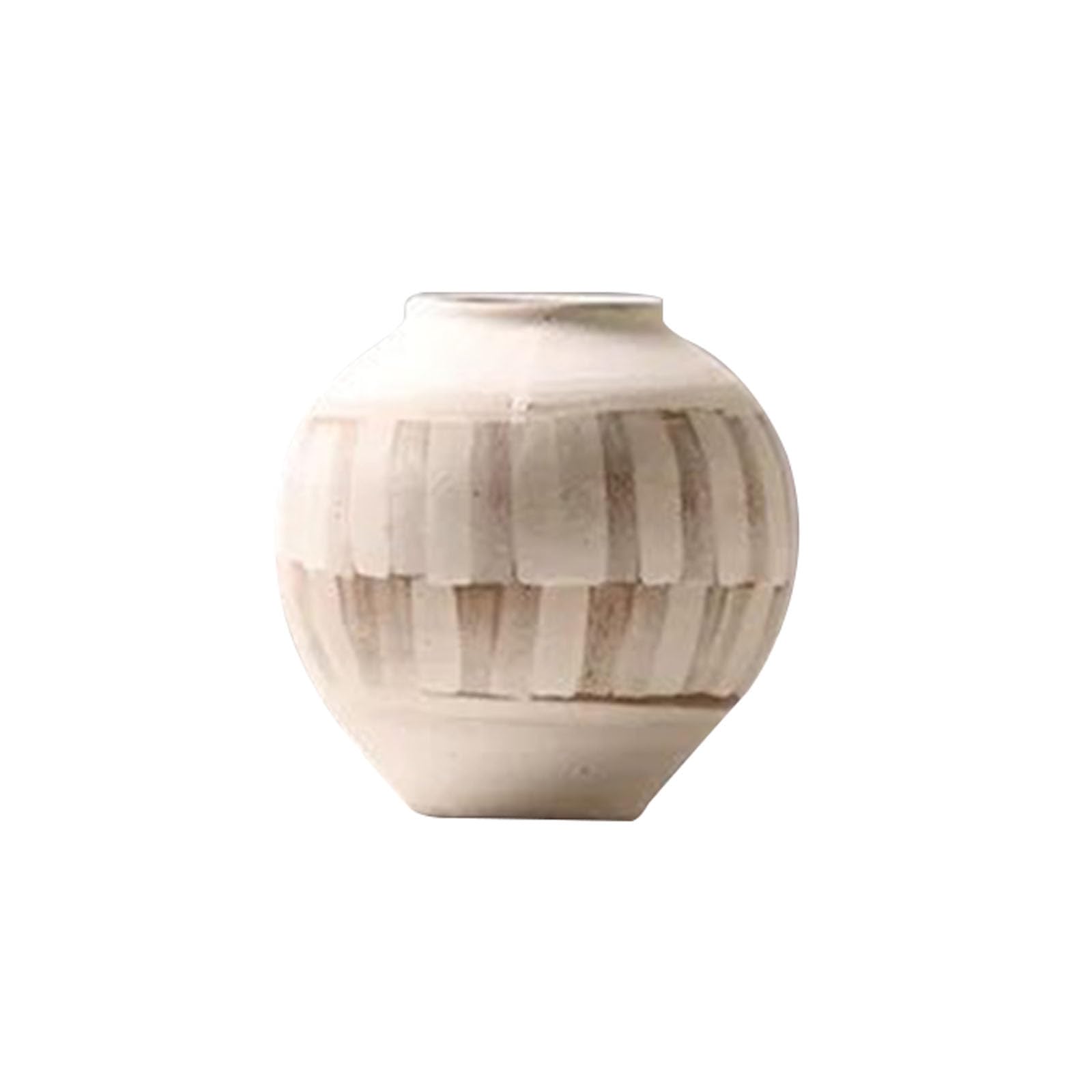 Nzzkoides A Large Rt Ceramic Vase, Creative Decorative Vase, Ornament For Living Room, Bedroom, Restaurant, Hotel, Farmhouse, Vill, Irregular Shape(Size:15.8 * 15.8 * 15.6Cm,Color:a)