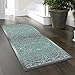 Maples Rugs Pelham Transitional Runner Rug - Made in USA - Washable, Non Slip, Indoor Carpet for Hallway, Kitchen, and Laundry Room, 2' x 6', Blue/Grey