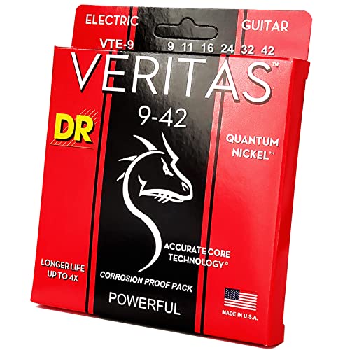 DR String VTE-9 Veritas Jeu de cordes pour guitare electrique - Les Beatles, Paul McCartney, John Lennon, RIngo Starr, George Harrison DR String VTE-9 Veritas Jeu de cordes pour guitare electrique – Image 3