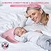 BIKBOK Baby Pillows for Sleeping Newborn, Soft Memory Foam Toddler Pillow for Newborn Prevent Flat Head, Soft & Skin-Friendly Small Pillows (Pink)