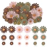 Package: 240 artificial daisy flowers in a set of mixed colors and styles; Each set features two layers of petals in three different colors and an orange core, creating a highly realistic look suitable for those with pollen allergies, sufficient quan...