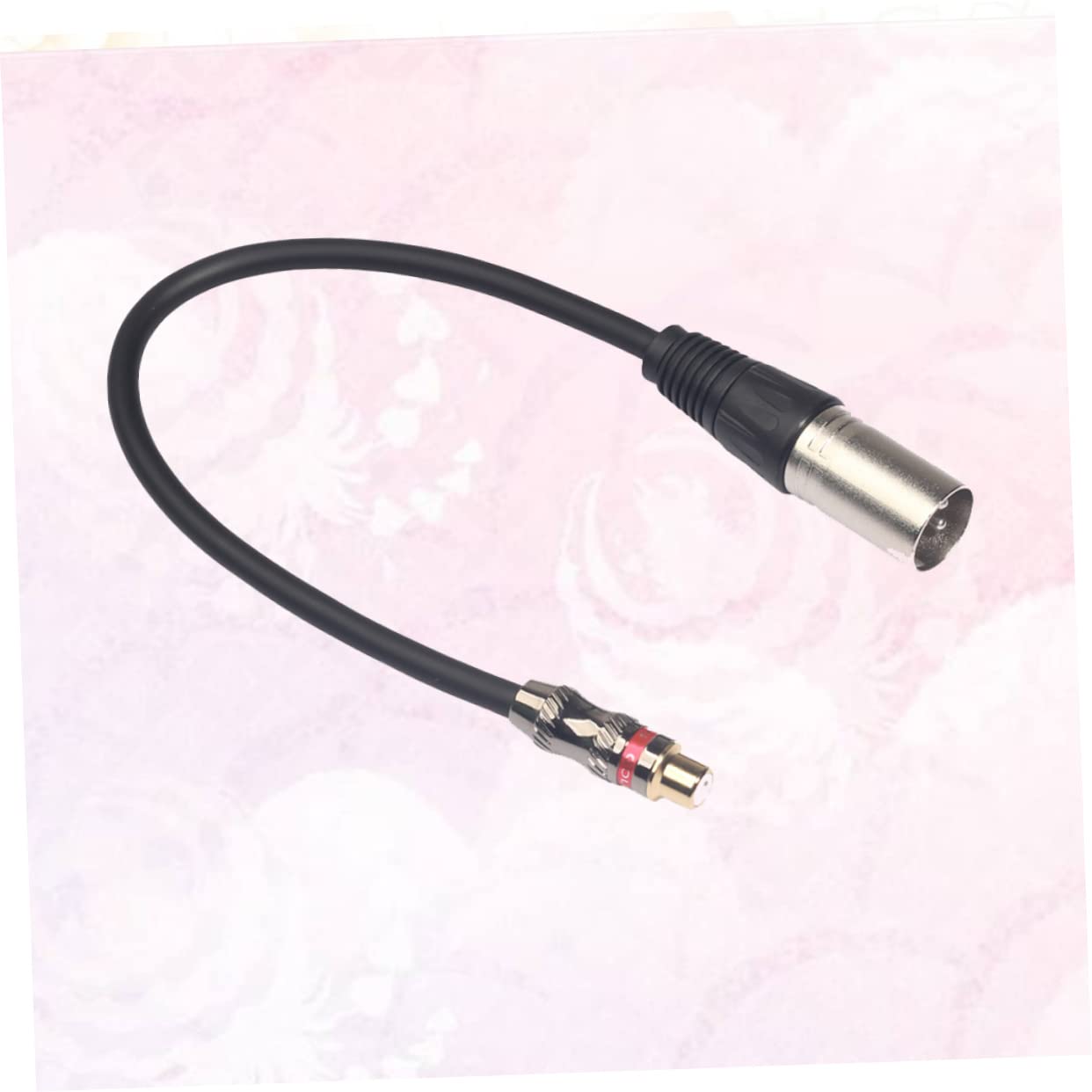 HTRUIYATY Dual XLR to RCA Cable 2×Cavi XLR Maschio a 2×Cavo RCA Interconnect Cord HiFi Stereo Audio per Altoparlante Microfono Cavi Audio di Potenza (1 m