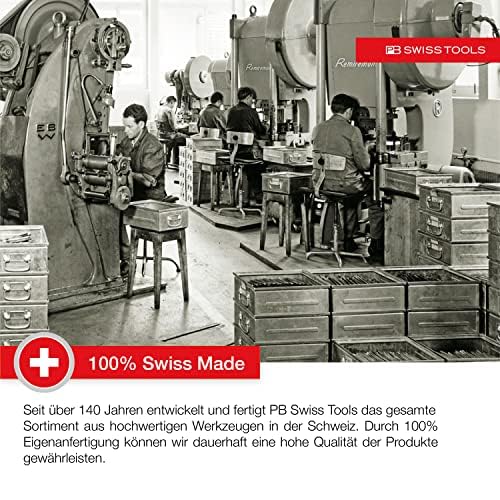 PB Swiss Tools Durchschlag Set PB 735.B | 100% Swiss Made | 6-teiliger Durchtreiber Satz aus Achtkantstahl zum Losschlagen von Stiften und Durchschlagen von Blechen