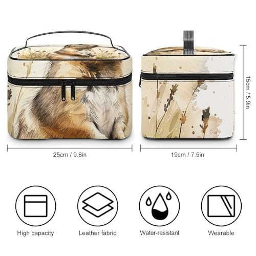Foldable Travel Luggage Bag for Men And Women, Dry And Wet Separation Portable Travel Luggage Bag, Gopher And Grass Printed Waterproof Sports Luggage Bag, Fitness Bag2