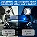Fake Car Alarm, Dummy Car Alarm,(Batteries Included) Red LED Light Simulate Imitation Security System, Warning Anti-Theft Flash Blinking Lamp,Blue Light (Light-Sensing-Blue Light-2 Pack)