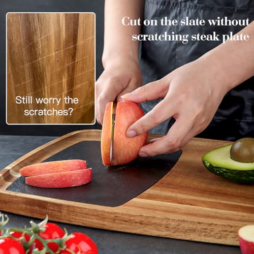 Tabla para Cortar de Madera de Acacia con Pizarra miniatura 6