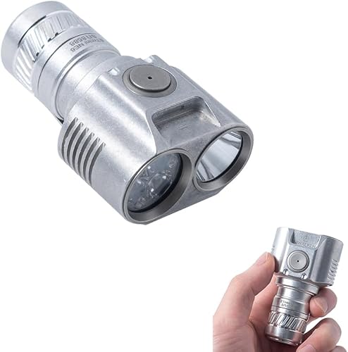 Miniatura 3 de Niwalker ET Mini V2S - Linterna UV de 365 nm linterna magnética de mano con tapa trasera linterna recargable tipo C atenuación de 2100 lúmenes EDC