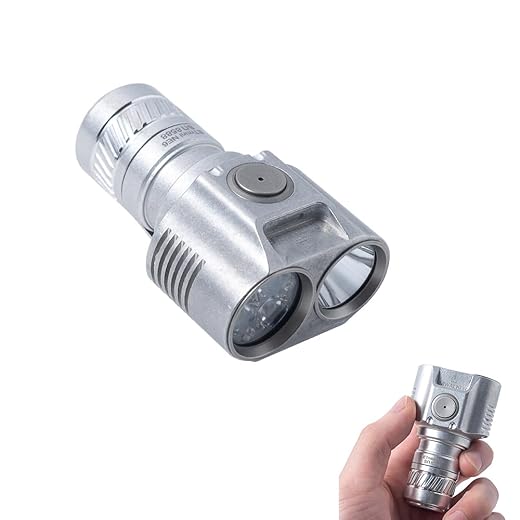 Niwalker ETmini V2S Pocket Flashlight High Lumens 3000 Lumens LED Magnetic Waterproof Flashlight (Cool White & Neutral White, Battery Included)