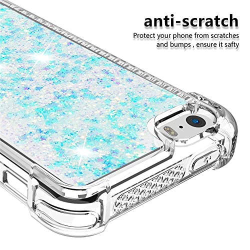Coque iPhone 5 paillettes flottantes avec silicone souple YB