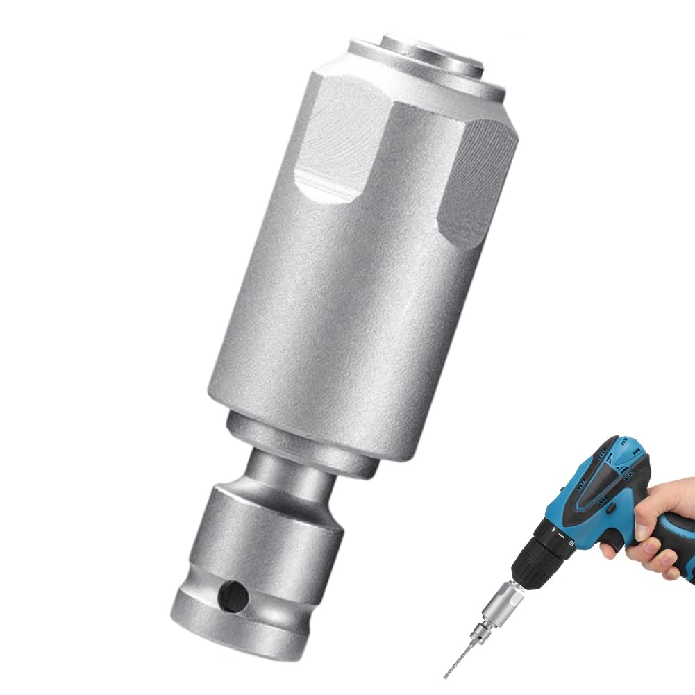 Tutamaz Adapter for Conversion of Impact Wrenches to Electric Hammers Accessories, Keyless Drill Chuck, SDS Plus Adapter, 1/2 Adapter SDS-Plus Tool for Hammer Drill