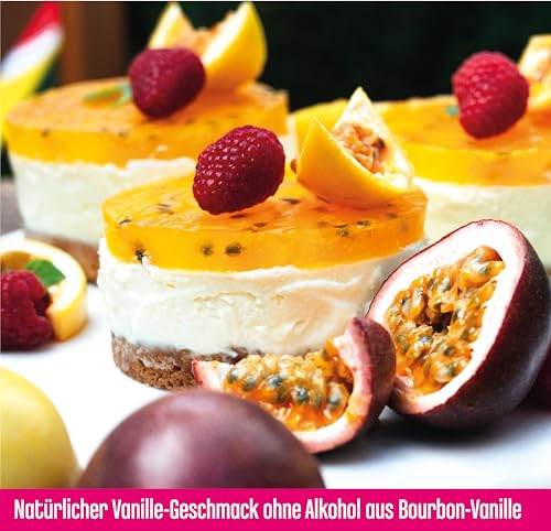 DECOCINO Vanille-Extrakt (20 ml) natürlicher Vanille Geschmack ohne Alkohol, aus Madagascar Bourbon – für Kuchen, Torten und Getränke – Vegan