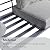 HOOOWOOO Aluminum Patio Furniture Set with Wood Burning Fire Pit,4 Piece Outdoor Modern Conversation Sofa,Outside Couch Seating Set with Cushioned Armrest,Grey(24" Table)