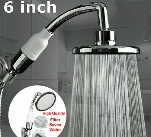 Pommeau de douche 6 pouces filtrant pour éliminer le calcaire et économiser l'eau