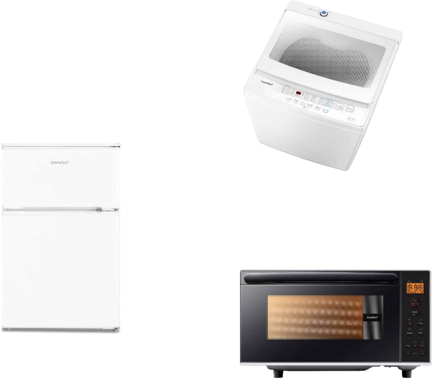 アイリスオーヤマ 新生活セット 家電セット 3点セット 洗濯機7kg 黒+