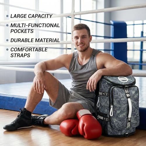 Image of SDTAME Gym Duffel Backpack with Shoe Pocket & Laptop Sleeve