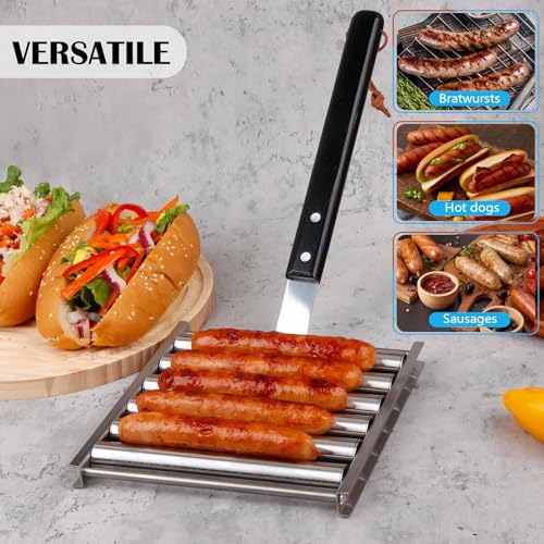 Rodillo para Hot Dog de Acero con Mango de Madera miniatura 6
