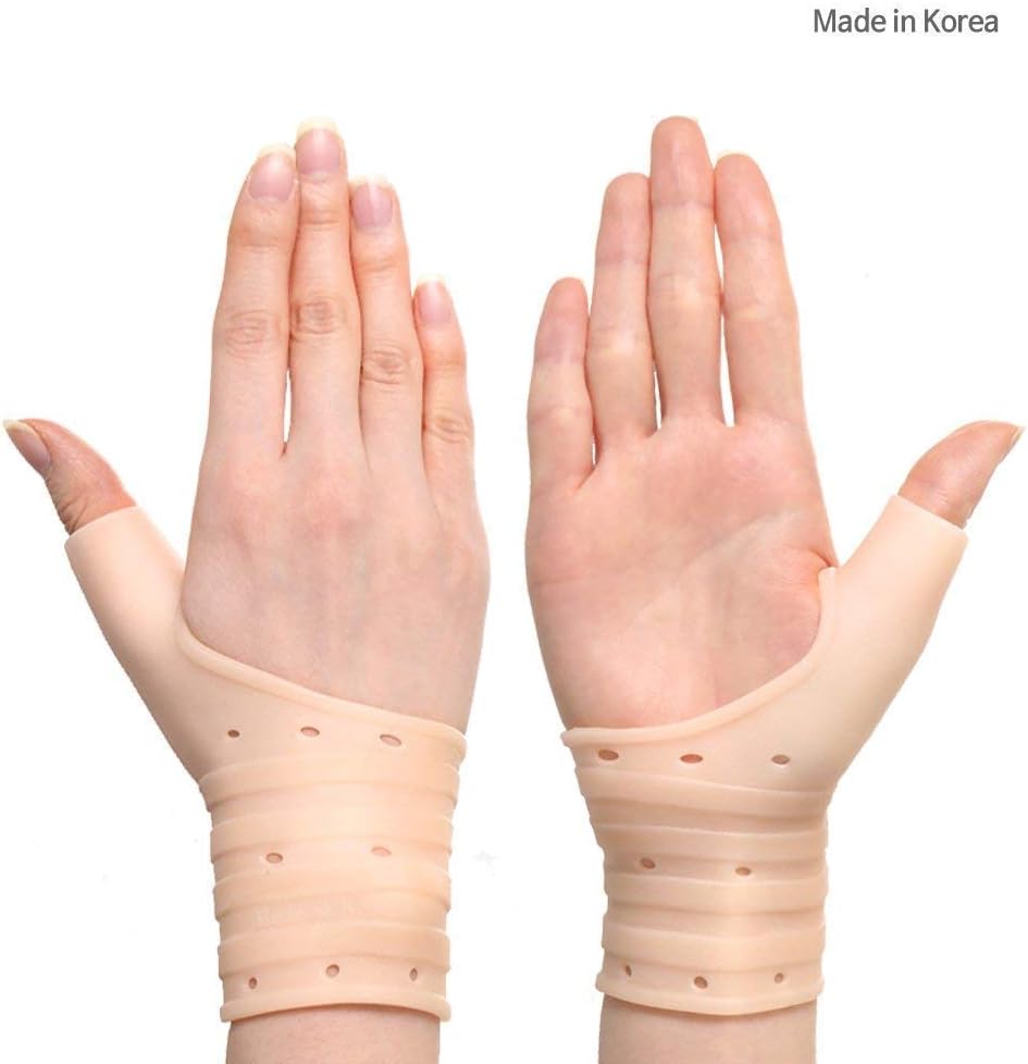 Premium Gel Carpal Tunnel Wrist Brace, Gel Wrist Brace for Left and Right Hand, Wrist Support Braces [1Pair] Wrist Guards, Silicone Guard