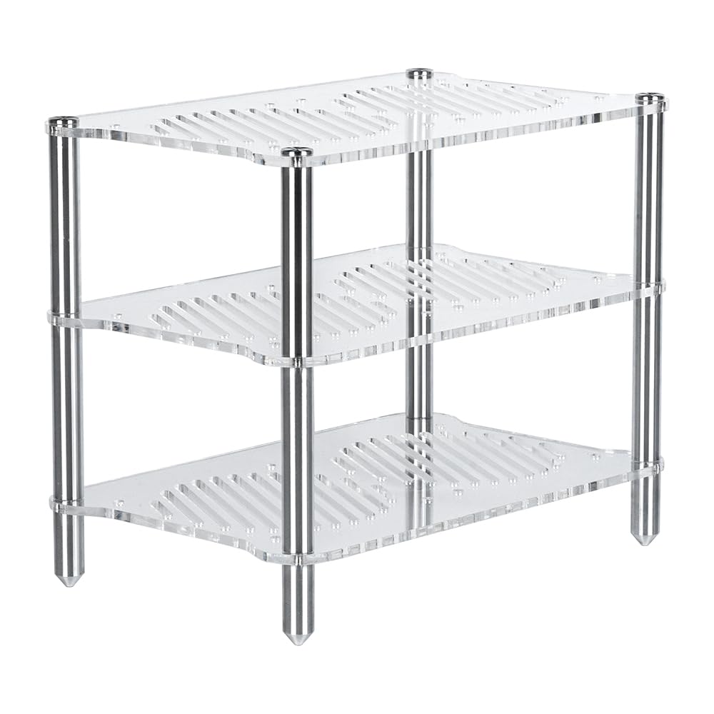 Photo 1 of **MISSING PARTS**
Fosi Audio Acrylic Amplifier Rack for Cooling Fan, Sturdy Audio Equipment Rack for Home Theater, HiFi and AV Component Rack, Ventilated Speaker Stand for Studio and Audio Devices
