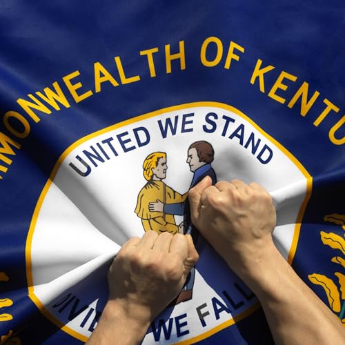 Bandera de Kentucky para exterior e interiores, resistente y sin arrugas