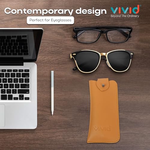 Image of Unisex Specs Chicago Button Eyewear Dabbi Faux Leather Soft Case Cover
