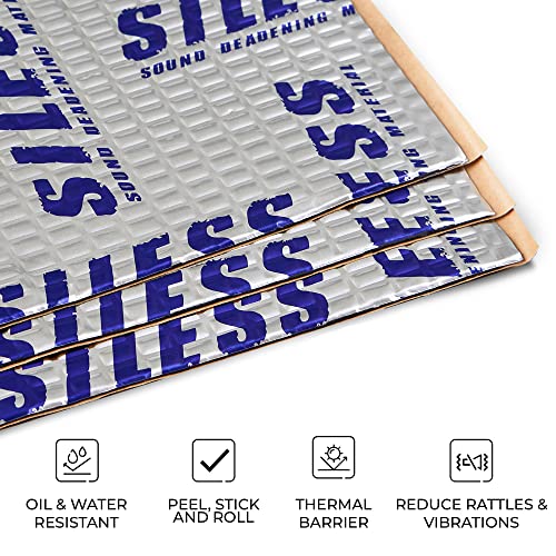 Siless NEWSLS50_52 50 Mil (1.3Mm) 52 Sqft Car Sound Deadening Mat - Butyl Automotive Sound Deadener - Noise Insulation And Vibration Dampening Material ( 52 Sqft) thumb #6