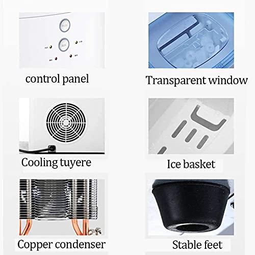 Máquina para hacer cubos de hielo portátil y eficiente miniatura 6