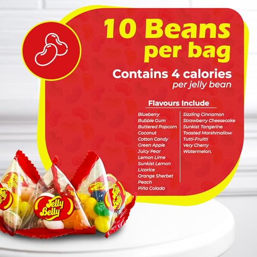 Jelly Bean Individual Pyramid Packs | 75 PACK | Mini Bags of assorted Candy Beans | 75 bags of 0.28oz | Assorted Flavors | Triangular shaped - image 4