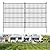 10 Panels No Dig Decorative Outdoor Garden Fence for Yard, 32 in(H) X 23.6 ft(L) Animal Barrier Fencing Rustproof Metal Wire Panel Border for Dog, Rabbits, and Patio Temporary Ground Stakes