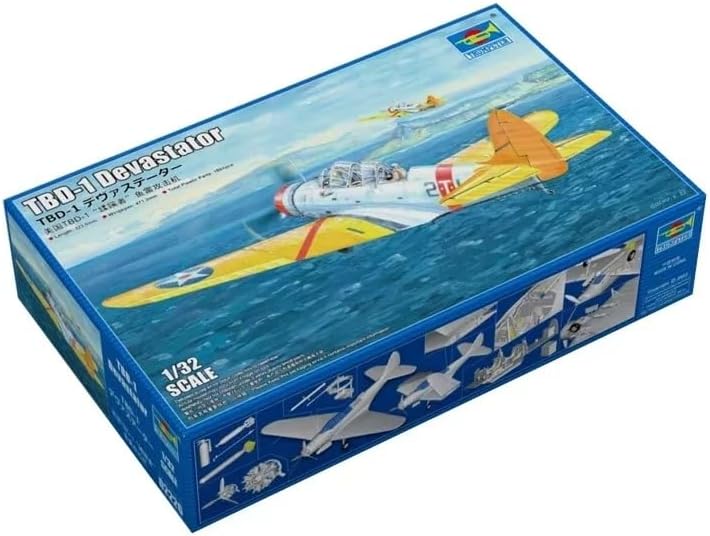 Trumpeter Model Plastic Assembly Aircraft Model Kit TP02226 Douglas TBD-1 Devastator Attack Aircraft 1/32 Scale