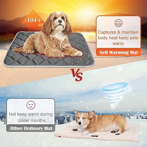 Self Heating Cat Bed Mat, Warm Self Heating Cat Mat, Thermal Cat Cushion - Image 4