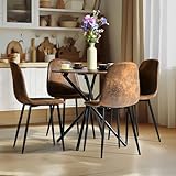 chaises peintes et décorées 1. Confort optimal : Conception ergonomique avec un dossier incurvé pour un meilleur soutien.