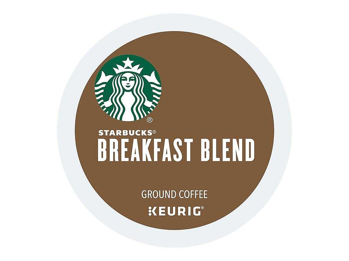 Amazon.com: Starbucks Breakfast Blend Medium Roast Single Cup Coffee for  Keurig Brewers, 24 Count : Grocery & Gourmet Food