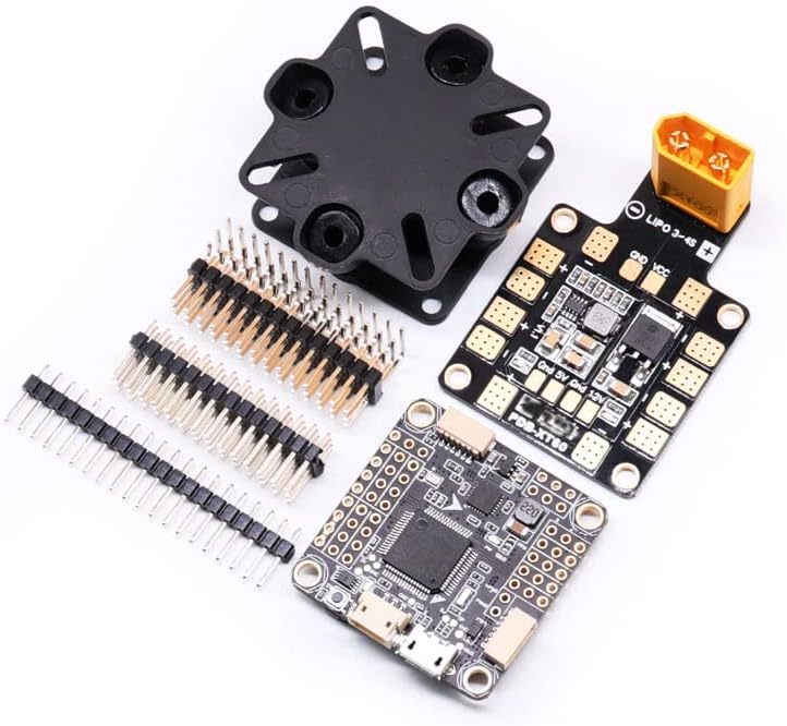 VERBANA FPV Drone for Betaflight F4 V3S Flight Controller + PDB XT60 BEC + Shock Board Spare Part for Quadcopter RC FPV Racing Drone Accessories