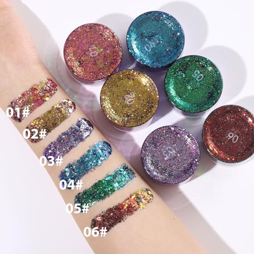 Purple-Body-Glitter-Gel-Chunky-Glitter-Gel-Makeup-for-Face-Hair-Nails-Party-Singer-Concerts-Music-Festival-Rave-Accessories-Mermaid-Holographic-Sparkling-Gel