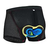 ❤ [Acolchado de gel 5D y a prueba de golpes]: los pantalones cortos de ciclismo están diseñados con acolchado de silicona 5D. La almohadilla de gel 5D es muy elástica, a prueba de golpes y cómoda, por lo que puede reducir los baches durante la conducción y brindarle soporte y comodidad de alta calidad.