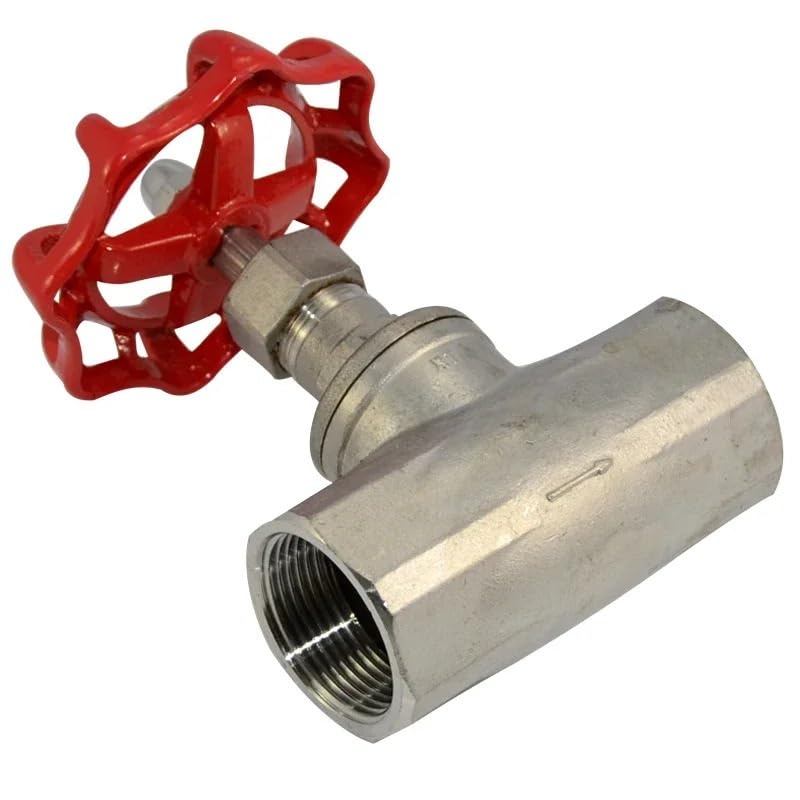 Válvula de globo de acero inoxidable SS304 con rosca hembra de 1-1/2 para agua 5