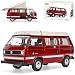 Produktbild Volkwagen T3 a Joker Westfalia Camper Bus Personen Transporter Dunkel Rot mit Weiss 1979-1992 1/18 Schuco Modell Auto mit individiuellem Wunschkennzeichen