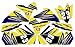 Neuf ÉDITION 2020 -Compatible avec Le Suzuki LTR450 LTR 450 Outcast Yellow, Years 2006-2009. Nom et numéro personnalisé Gratuit. Kit d'autocollants Graphiques MX personnalisés en Vinyle.